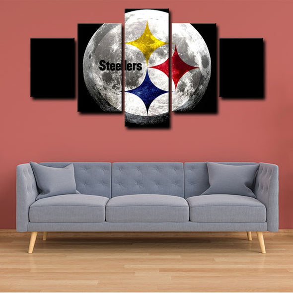 5 piece canvas art art prints Pittsburgh Steelers  wall picture1220 (4)