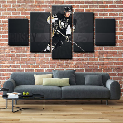5 piece canvas art art prints Sidney Crosby  wall picture1215 (1)