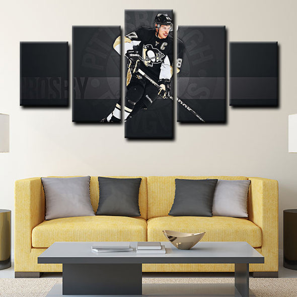 5 piece canvas art art prints Sidney Crosby  wall picture1215 (3)