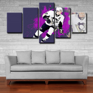 5 piece canvas art art prints Sidney Crosby  wall picture1226 (1)