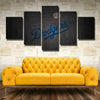 5 piece canvas art custom art prints Dodgers Cloth live room decor-4008 (2)