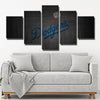 5 piece canvas art custom art prints Dodgers Cloth live room decor-4008 (3)