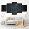 5 piece canvas art custom art prints Dodgers Cloth live room decor-4008 (4)
