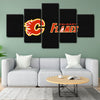 5 piece canvas art custom framed prints  Calgary Flames decor picture1209 (3)