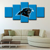  5 piece canvas art custom framed prints  Carolina Panthers decor picture1222 (1)