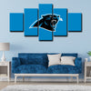  5 piece canvas art custom framed prints  Carolina Panthers decor picture1222 (4)