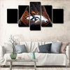 5 piece canvas art custom framed prints  Denver Broncos decor picture1218 (2)