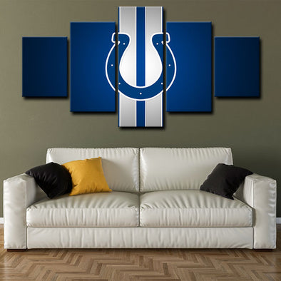 5 piece canvas art custom framed prints  Indianapolis Colts decor picture1215 (1)
