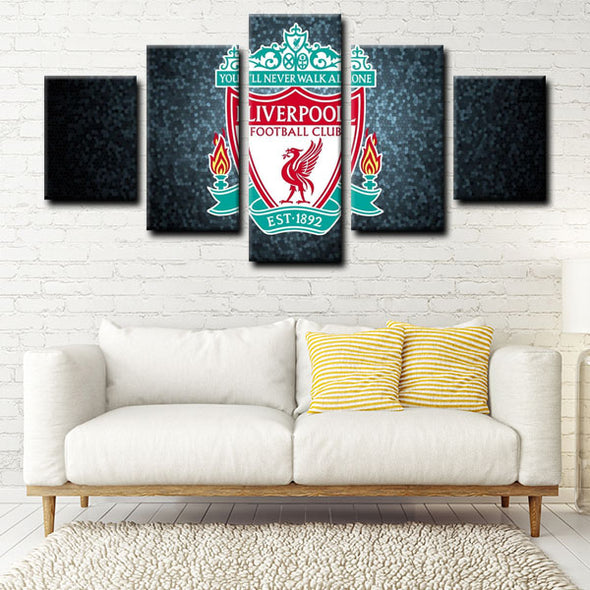 5 piece canvas art custom framed prints  Liverpool Football Club decor picture1208 (2)