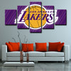 5 piece canvas art custom framed prints  Los Angeles Lakers decor picture1208 (1)