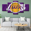 5 piece canvas art custom framed prints  Los Angeles Lakers decor picture1208 (3)