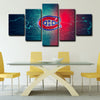 5 piece canvas art custom framed prints  Montreal Canadiens decor picture1208 (4)
