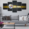 5 piece canvas art custom framed prints  Pittsburgh Steelers decor picture1218 (3)
