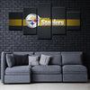 5 piece canvas art custom framed prints  Pittsburgh Steelers decor picture1218 (4)
