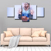 5 piece canvas art custom framed prints  Russell Westbrook decor picture1219 (3)