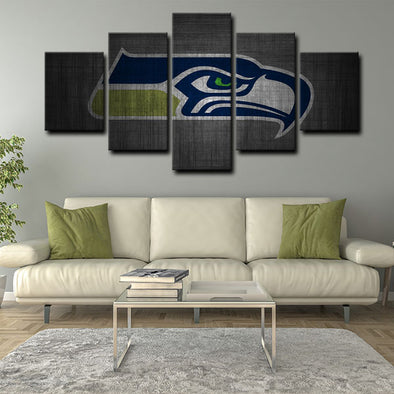 5 piece canvas art custom framed prints  Seattle Seahawks decor picture1208 (1)