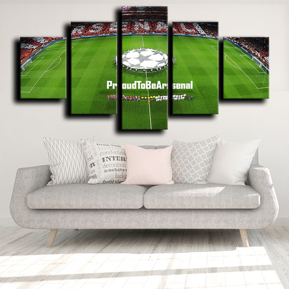 5 piece canvas art custom prints Arsenal Emirates Stadium room decor-1222 (2)