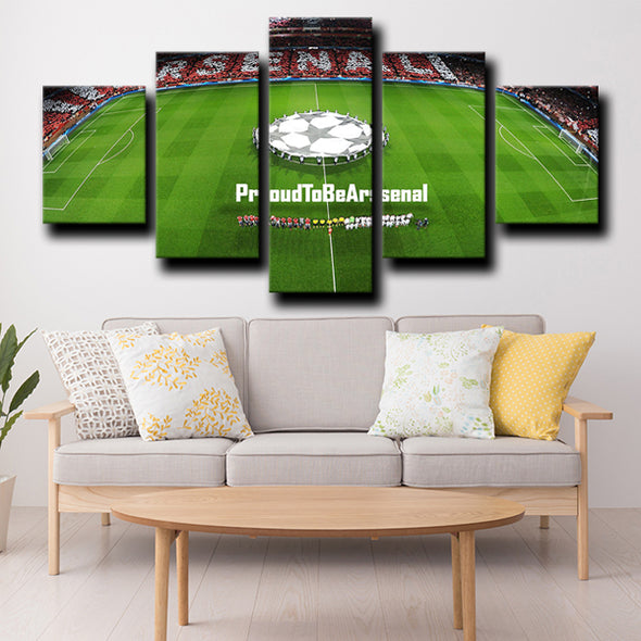 5 piece canvas art custom prints Arsenal Emirates Stadium room decor-1222 (4)