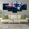 5 piece canvas art custom prints Patriots logo emblem live room decor-1208 (2)