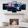 5 piece canvas art custom prints Patriots logo emblem live room decor-1208 (3)