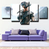 5 piece canvas art framed prints Assassin Black Flag wall picture-1202 (2)
