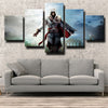 5 piece canvas art framed prints Assassin's Creed Desmond wall picture-1204 (2)