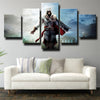 5 piece canvas art framed prints Assassin's Creed Desmond wall picture-1204 (3)