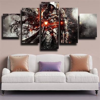 5 piece canvas art framed prints Assassin's Creed Rogue wall decor-1205 (1)