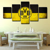 5 piece canvas art framed prints Borussia Dortmund wall decor-1206 (3)