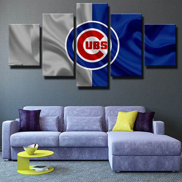5 piece canvas art framed prints CC silk  Boys in Blue wall picture-1201 (4)