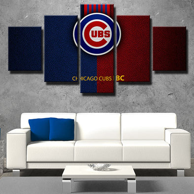 5 piece canvas art framed prints CCubs  The MEDALS style LOGO decor picture-1201 (1)