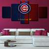 5 piece canvas art framed prints CCubs  The MEDALS style LOGO decor picture-1201 (4)