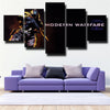 5 piece canvas art framed prints COD Modern Warfare 2 wall decor-1308 (3)