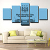 5 piece canvas art framed prints City Bluish green live room decor-1234 (4)