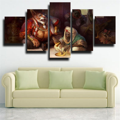 5 piece canvas art framed prints DOTA 2 Brewmaster decor picture-1260 (1)