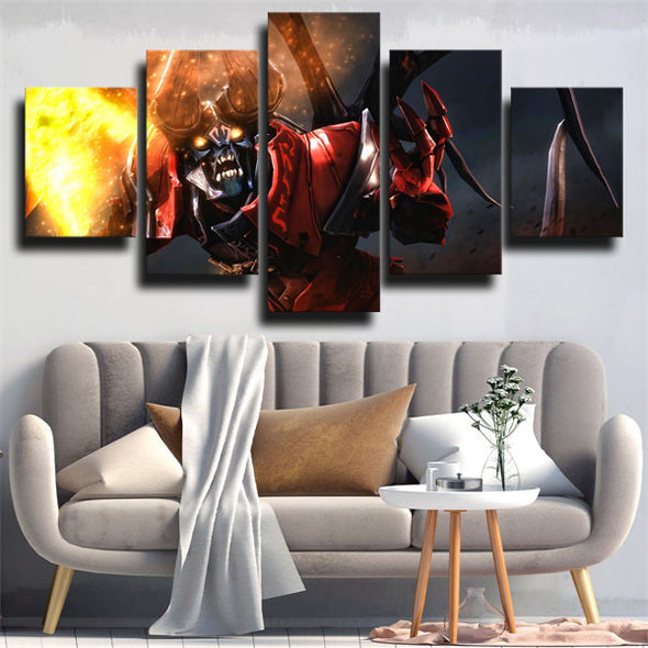5 piece canvas art framed prints DOTA 2 Doom decor picture-1300 (3)