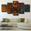 5 piece canvas art framed prints DOTA 2 Dragon Knight wall decor-1302 (3)