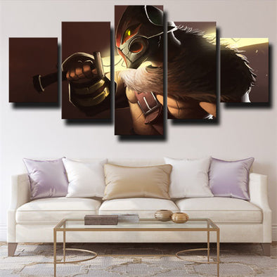 5 piece canvas art framed prints DOTA 2 Juggernaut wall picture-1234 (1)