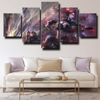 5 piece canvas art framed prints DOTA 2 Phantom Assassi wall picture-1406 (1)
