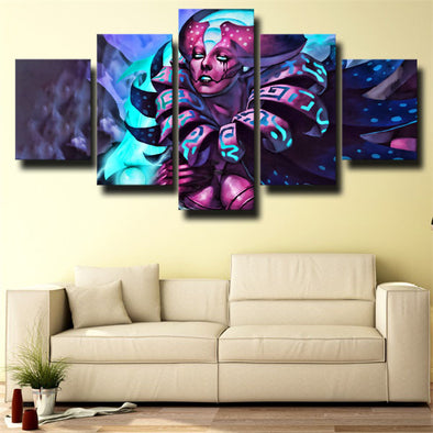 5 piece canvas art framed prints DOTA 2 hero Spectre wall picture-1450 (1)