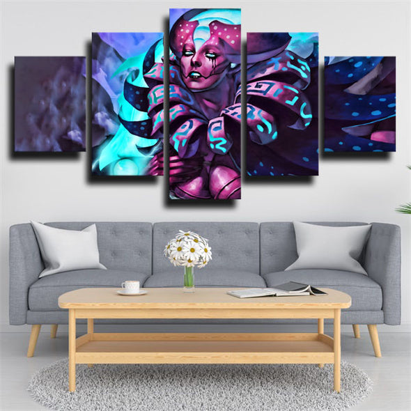 5 piece canvas art framed prints DOTA 2 hero Spectre wall picture-1450 (2)