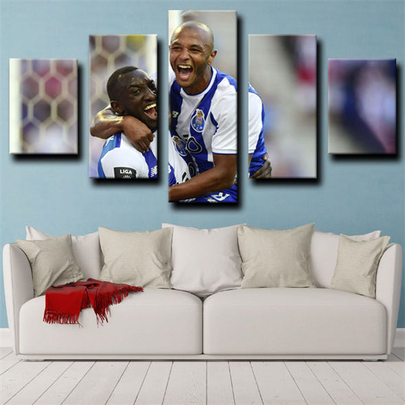 5 piece canvas art framed prints FC Porto home decor-1218(2)