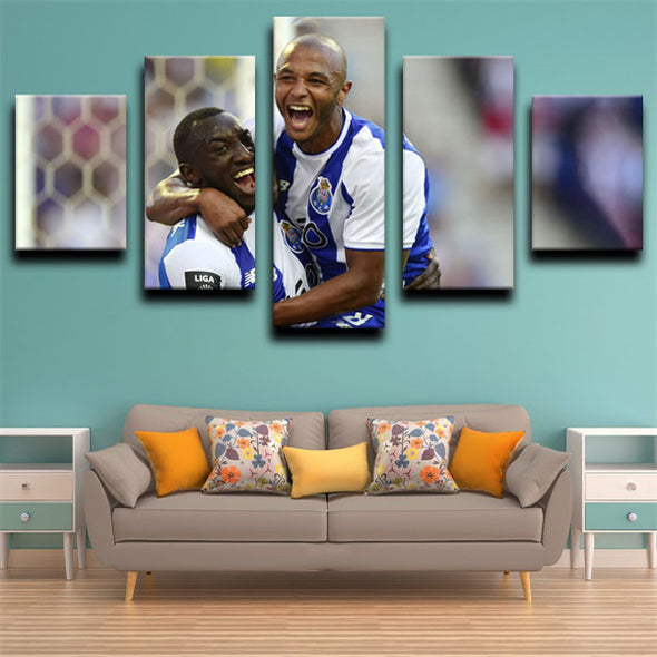 5 piece canvas art framed prints FC Porto home decor-1218(3)
