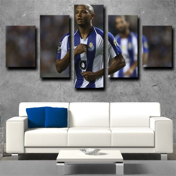 5 piece canvas art framed prints FC Porto live room decor-1220 (2)