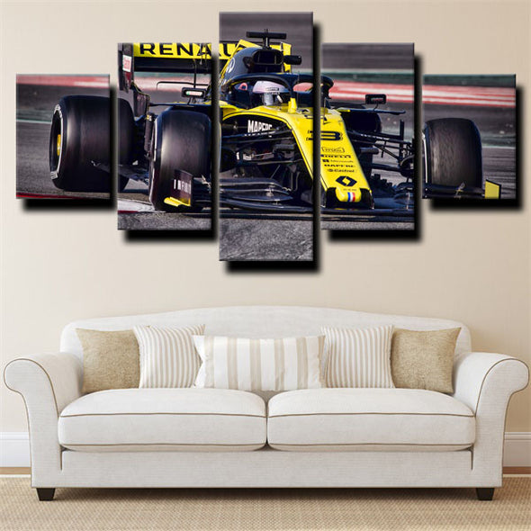 5 piece canvas art framed prints Formula 1 Car wall picture-1200 (2)