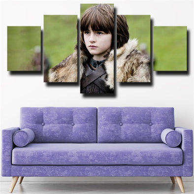 5 piece canvas art framed prints Game of Thrones Bran wall picture-1604 (1)