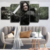 5 piece canvas art framed prints Game of Thrones King Crow decor picture-1620 (2)