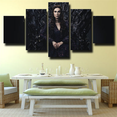 5 piece canvas art framed prints Game of Thrones Melisandre wall decor-1622 (1)