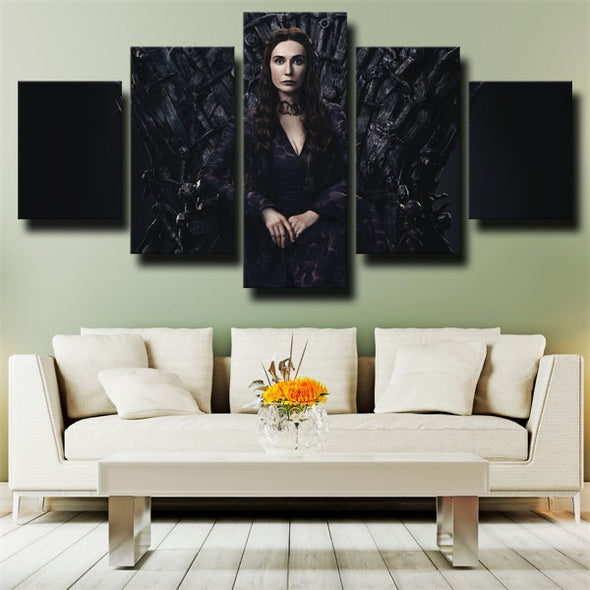5 piece canvas art framed prints Game of Thrones Melisandre wall decor-1622 (3)