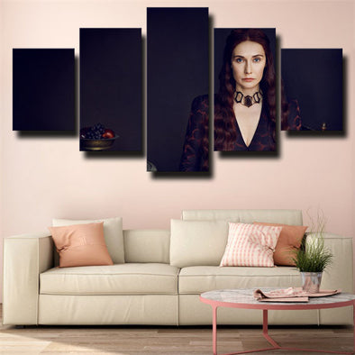 5 piece canvas art framed prints Game of Thrones Melisandre wall decor-1623 (1)